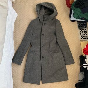Babaton Grey Cashmere & Wool Coat